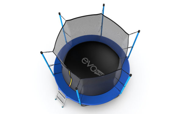EVO JUMP Internal 8ft (Blue) Батут с внутренней сеткой и лестницей, диаметр 244 см (синий)